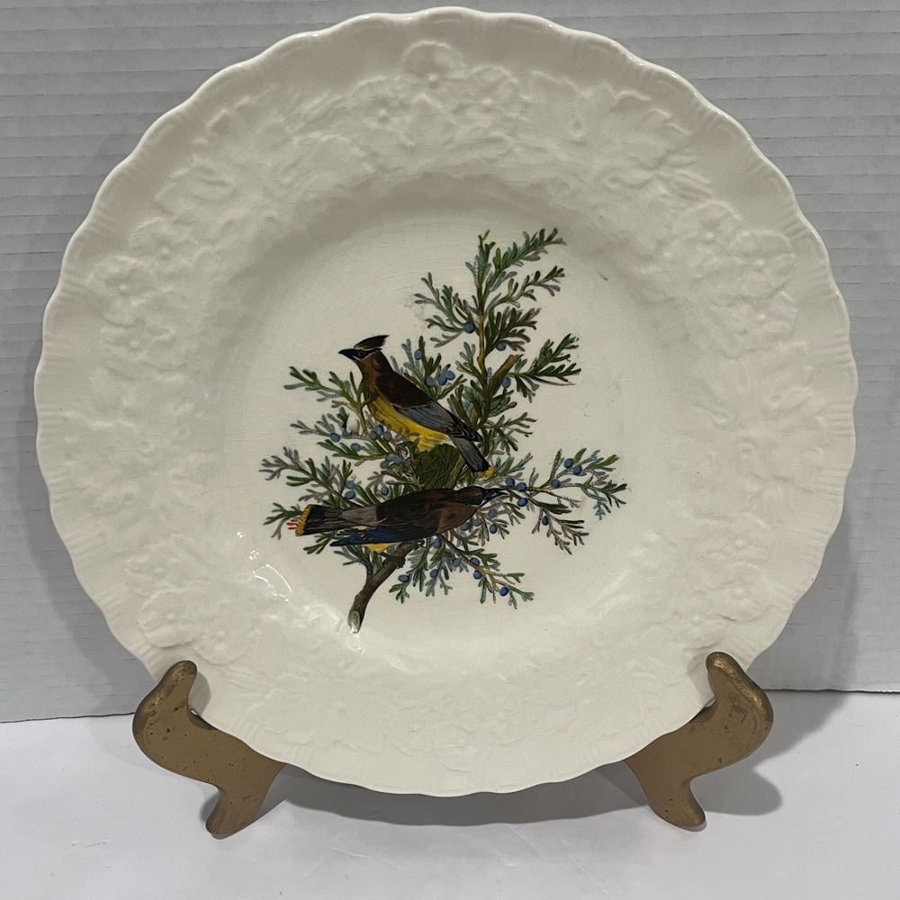 ALFRED MEAKIN England CEDAR BIRD Audobon's Birds of America Decor Plate